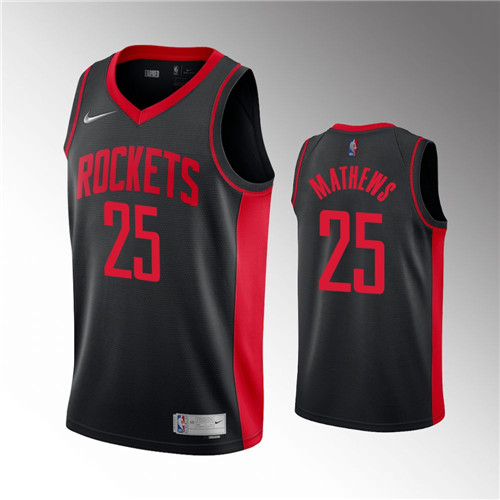 Houston Rockets Garrison Mathews Earned Edition Black Jersey #25