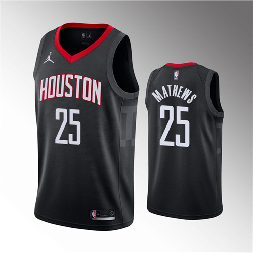 Houston Rockets Garrison Mathews Statement Edition Black Jersey #25