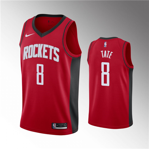 Houston Rockets Jae'Sean Tate Icon Edition Red Jersey #8