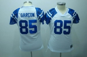indianapolis colts 85 garcon white 2010 womens field flirt fashion jersey