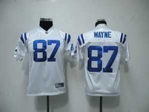 indianapolis colts 87 reggie wayne white kids jerseys