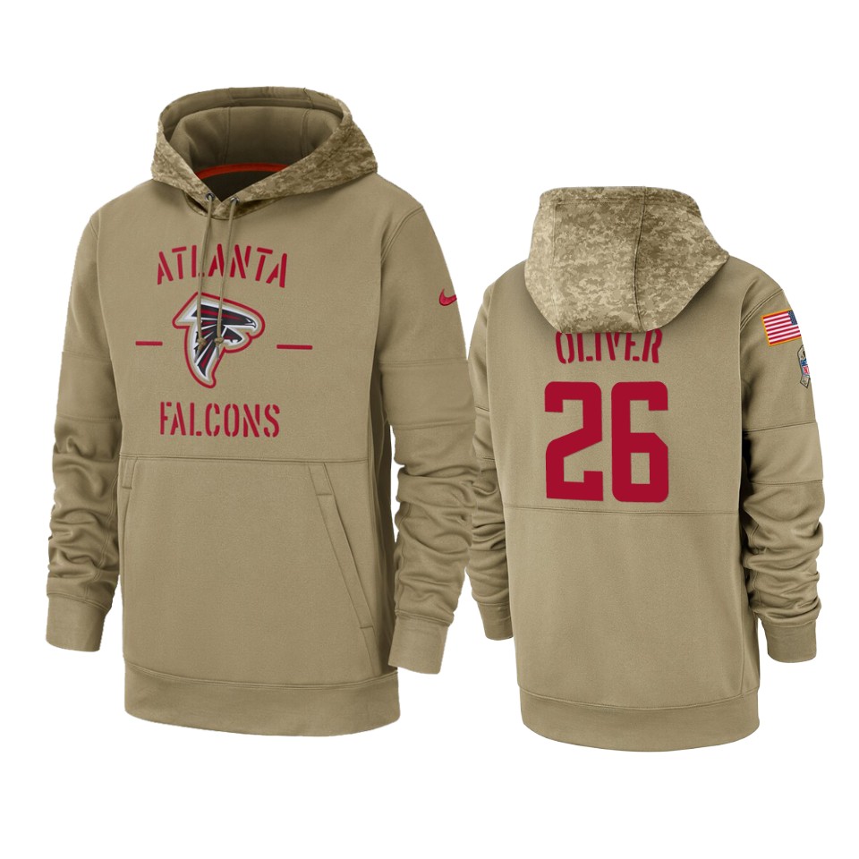 isaiah-oliver-falcons-tan-2019-salute-to-service-sideline-therma-hoodie