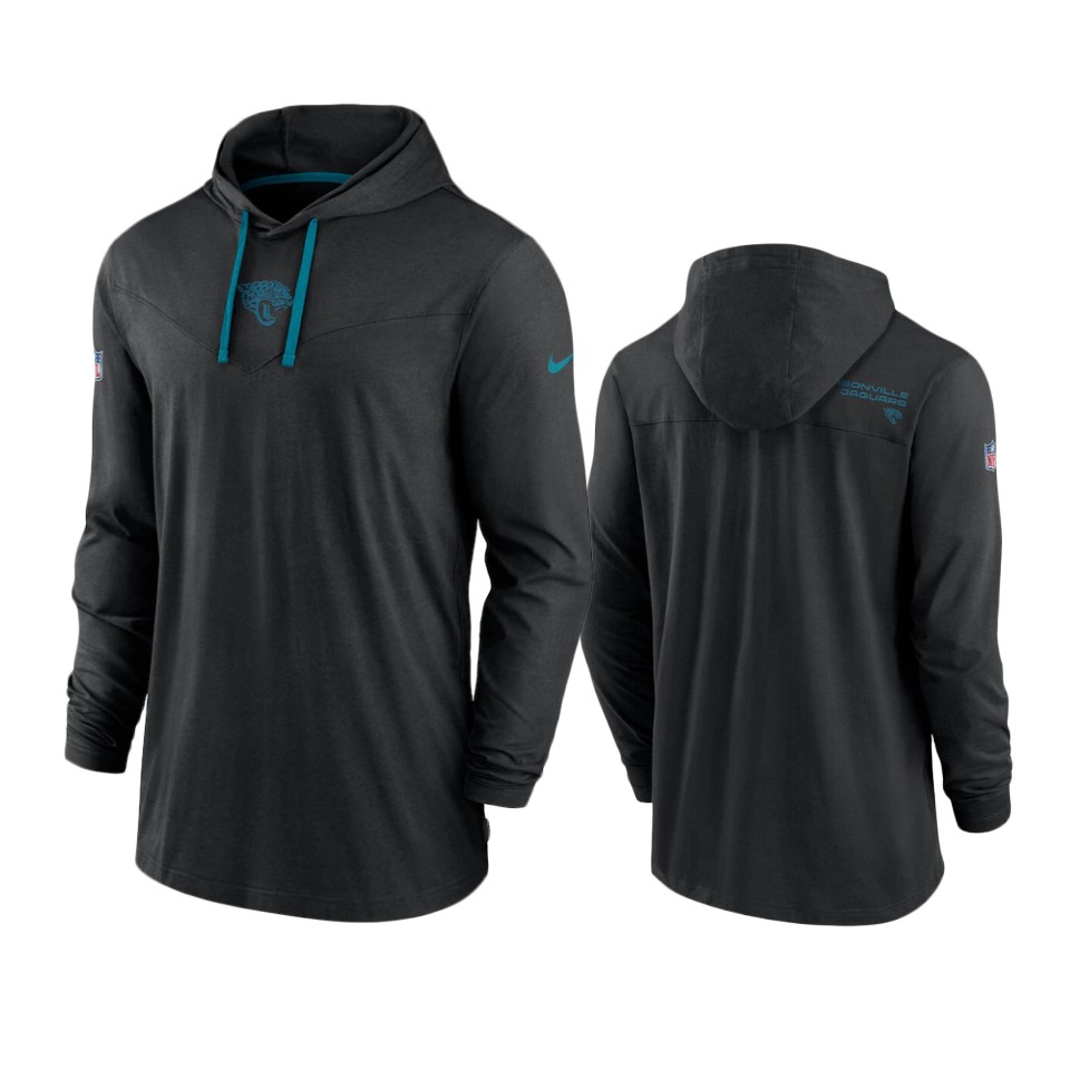 jacksonville jaguars black sideline performance hoodie tri blend t shirt