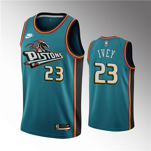 Detroit Pistons Jaden Ivey 2022-23 Classic Edition Teal stitched Jersey #23