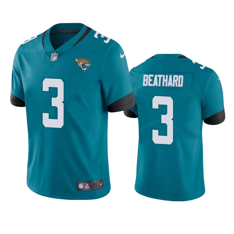 jaguars c.j. beathard teal vapor jersey
