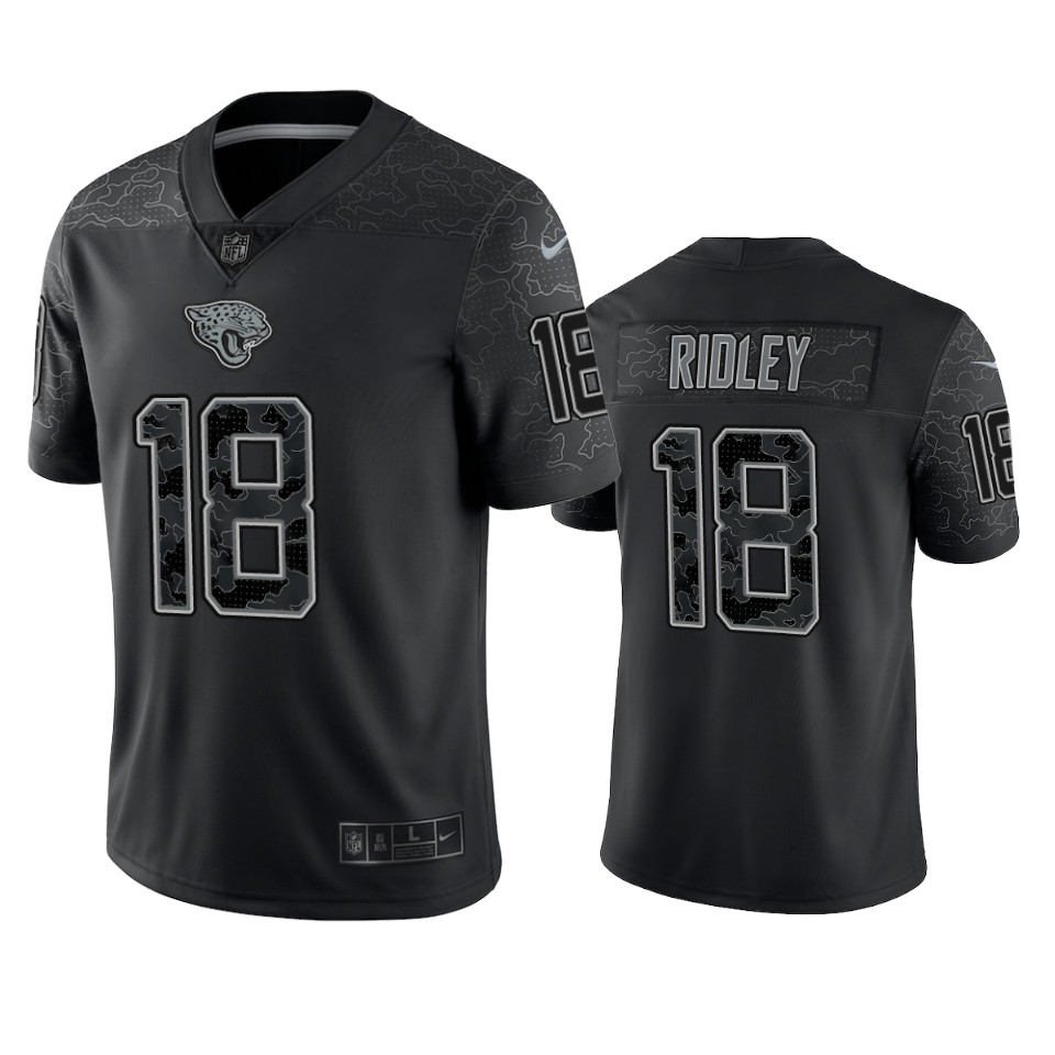 jaguars calvin ridley black reflective limited jersey