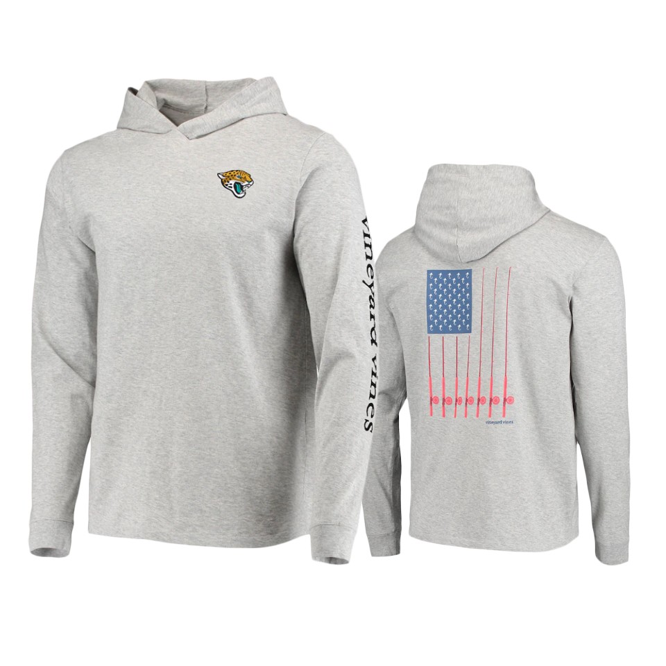 jaguars gray vineyard vines hoodie long sleeve t shirt