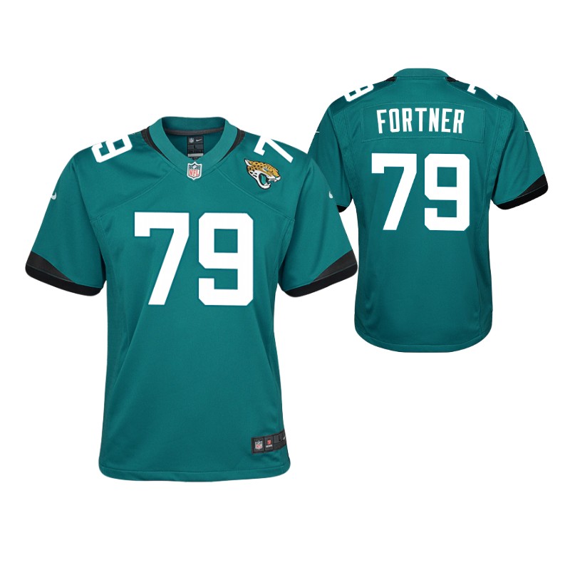 jaguars-luke-fortner-2022-nfl-draft-jersey-teal-youth