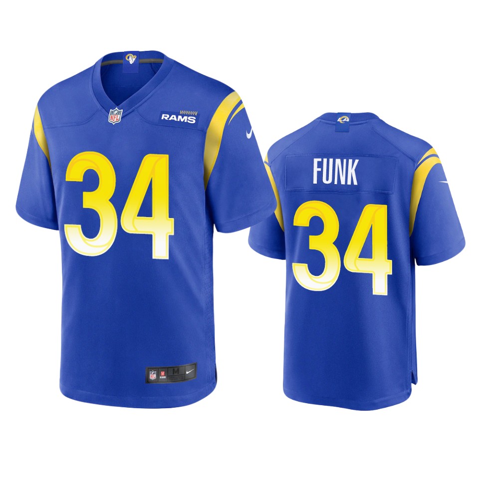 jake funk rams royal game jersey 0a