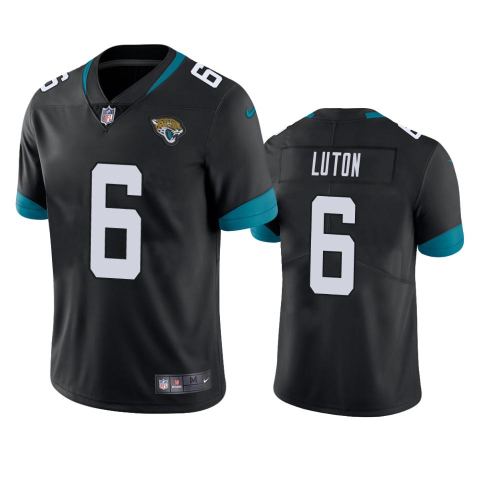 jake luton jaguars black vapor jersey