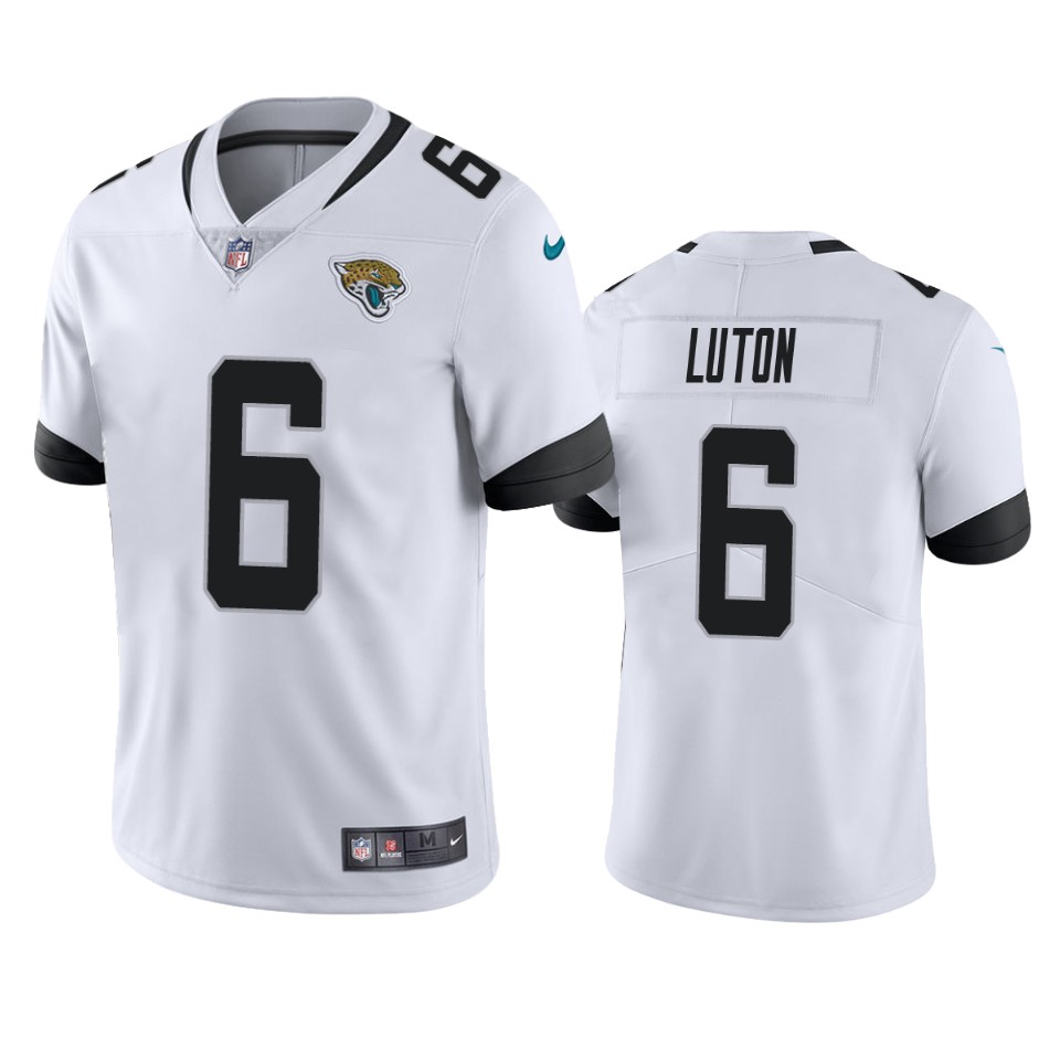 jake luton jaguars white vapor jersey