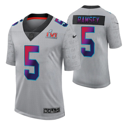 jalen-ramsey-super-bowl-lvi-gray-jersey-limited