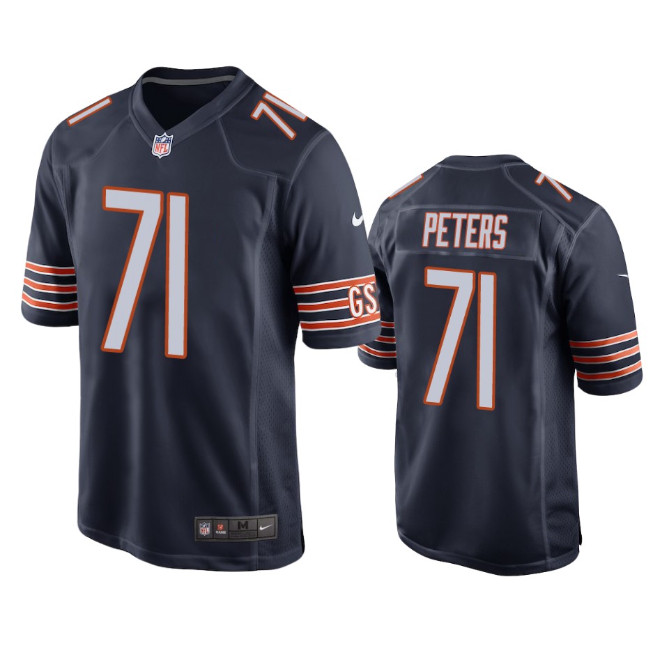 jason peters bears navy game jersey