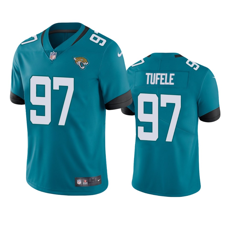 jay tufele jaguars teal vapor jersey
