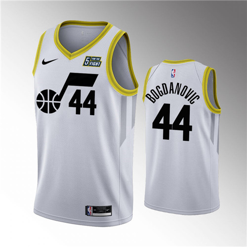 Utah Jazz Bojan Bogdanovic White Association Edition stitched Jersey #44