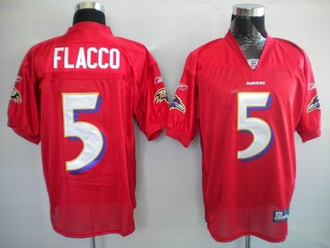jerseys baltimore ravens 5 joe flacco red