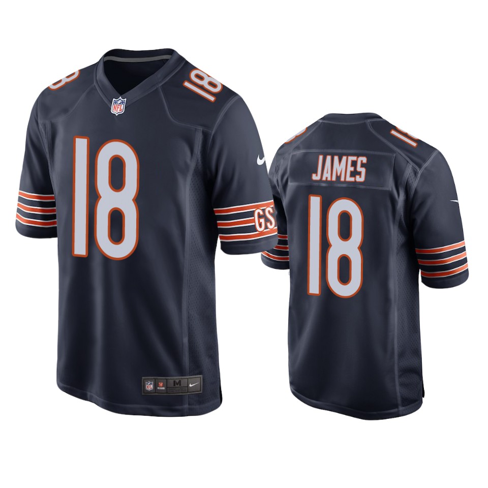 jesse james bears navy game jersey