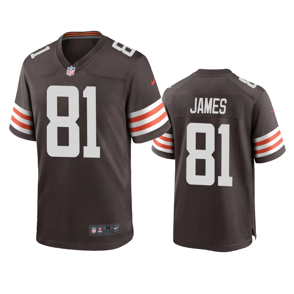 jesse james browns brown game jersey
