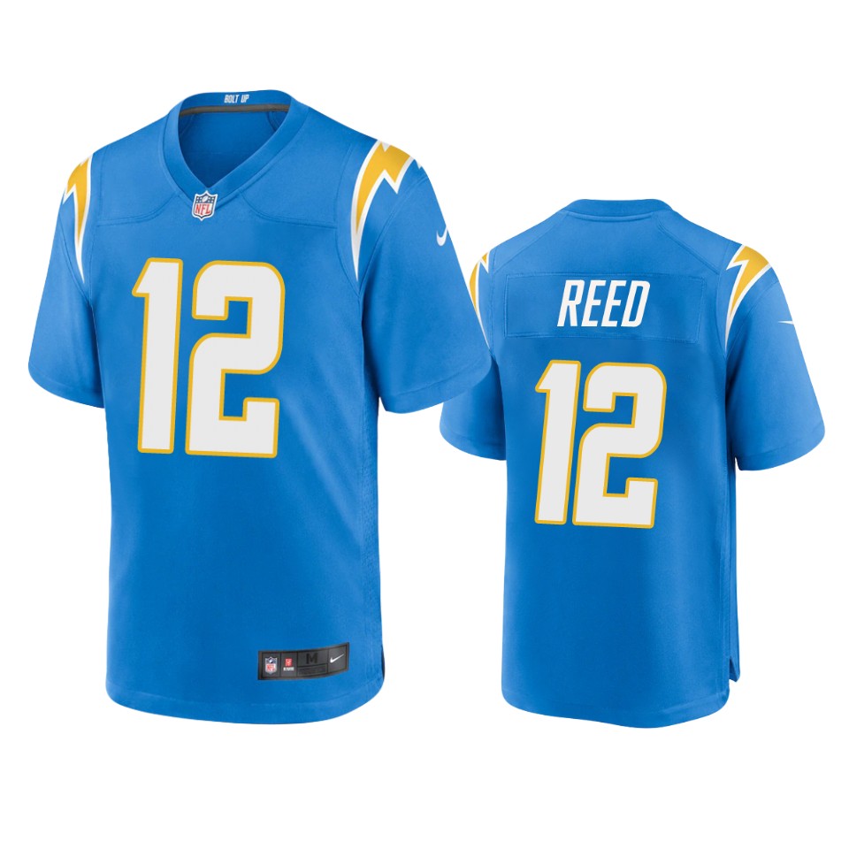 joe reed chargers powder blue game jersey