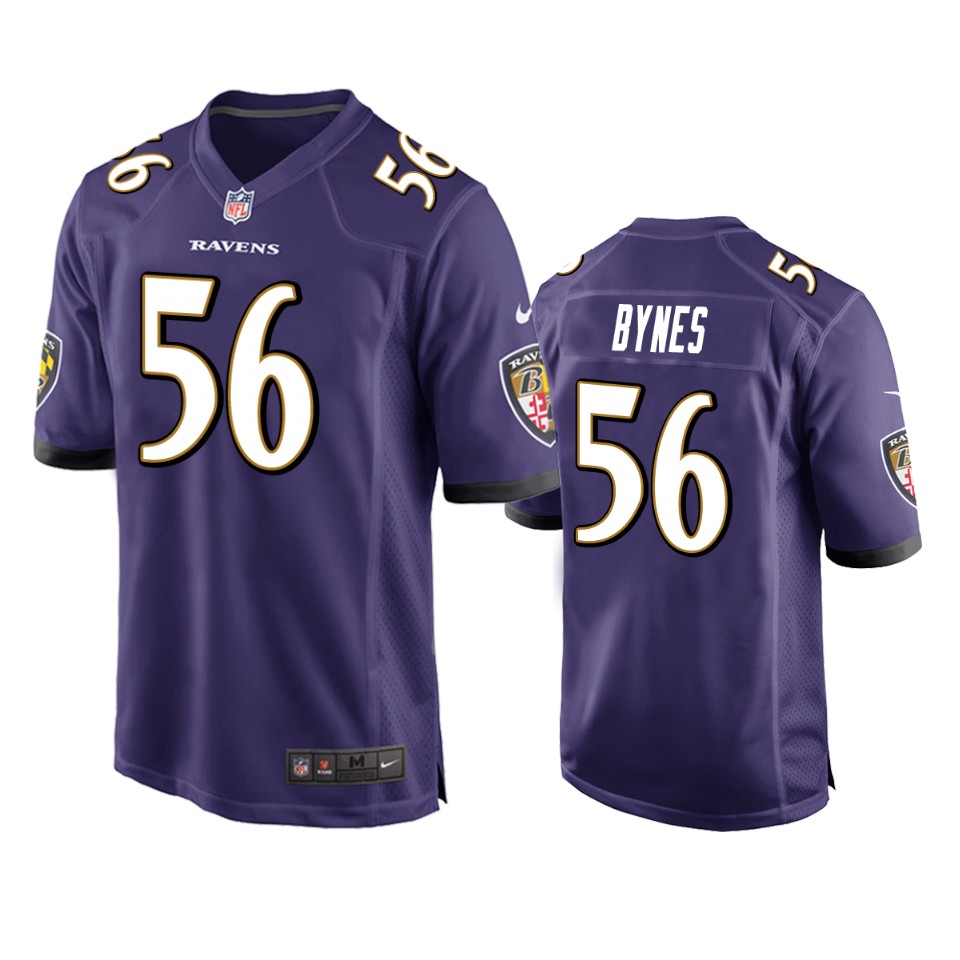 josh bynes ravens purple game jersey
