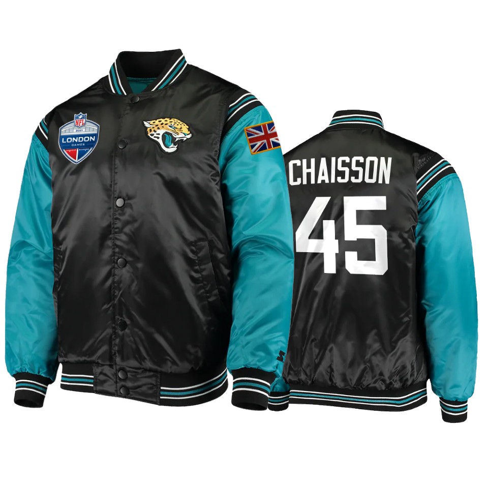 k'lavon chaisson jaguars black 2021 london game jacket
