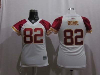 kansas city chiefs #82 bowe womens jerseys white