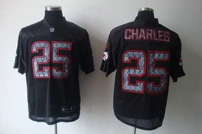 kansas city chiefs 25 jamaal charles black[united sideline