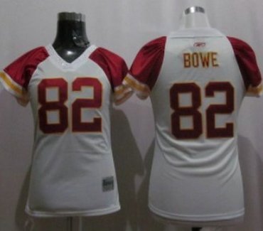 kansas city chiefs 82 bowe white womens field fli