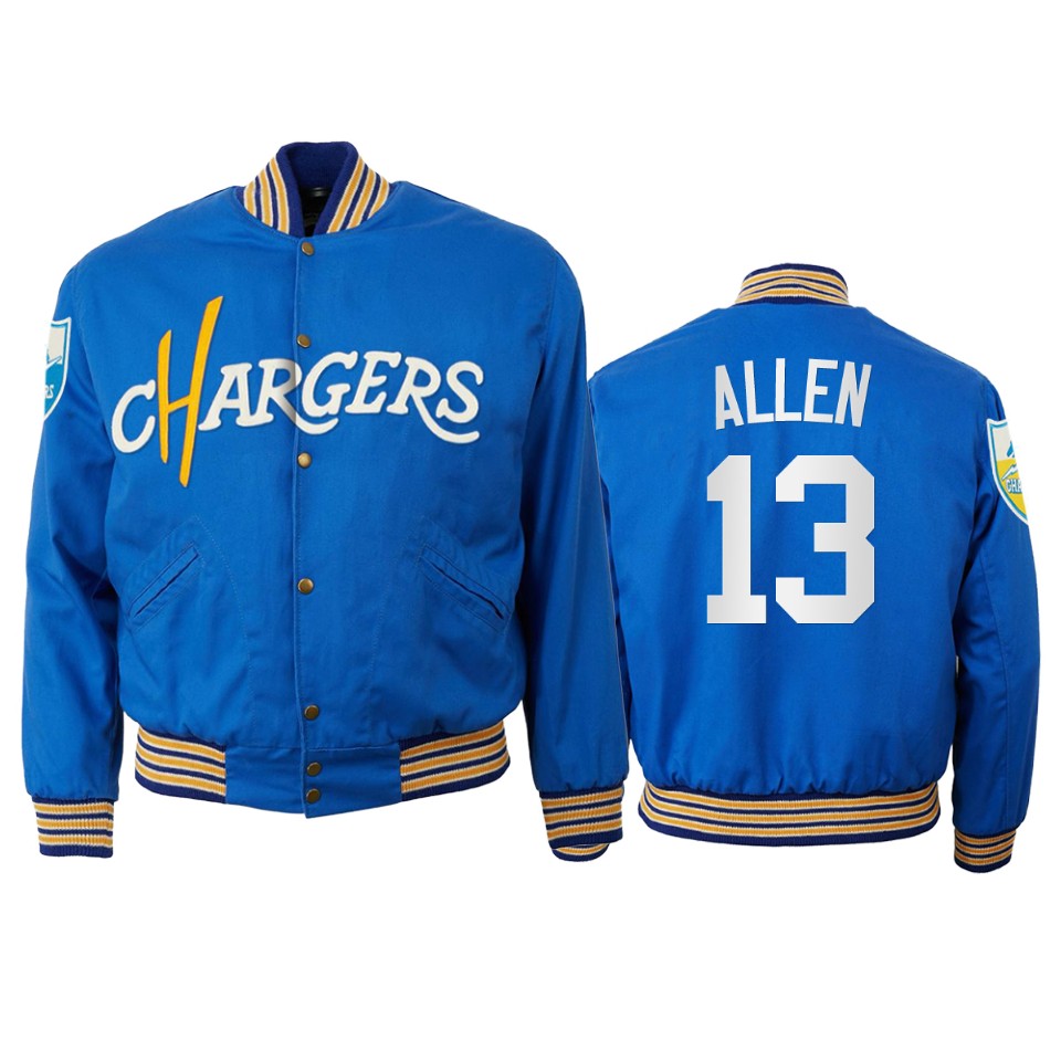 keenan allen chargers royal authentic vintage jacket