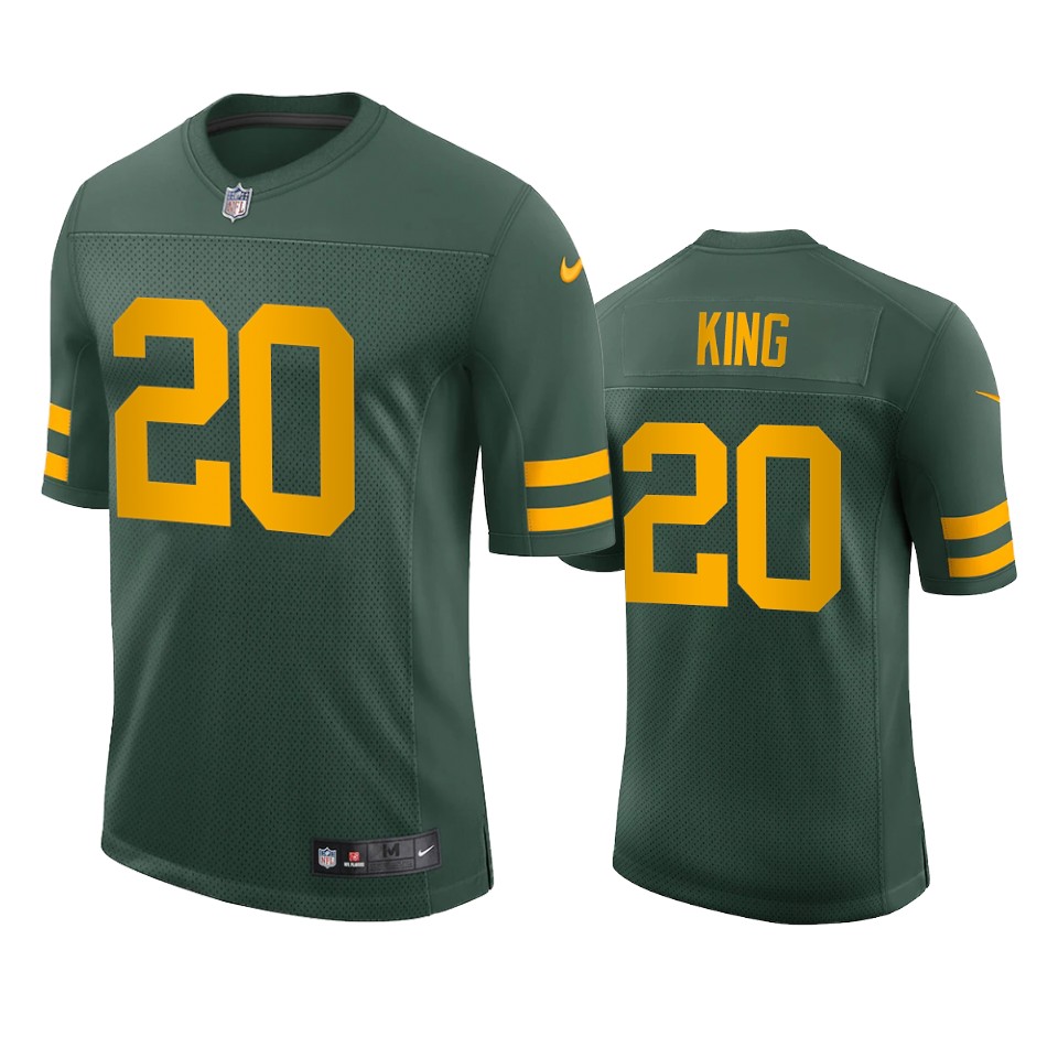 kevin king packers green vapor jersey