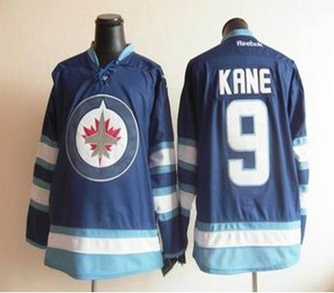 kids 2011 new Winnipeg Jets 9 Evander Kane blue jerseys 