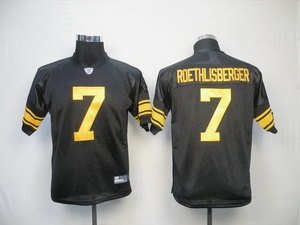 kids jerseys pittsburgh steelers 7 ben roethlisberger black (yellow number)
