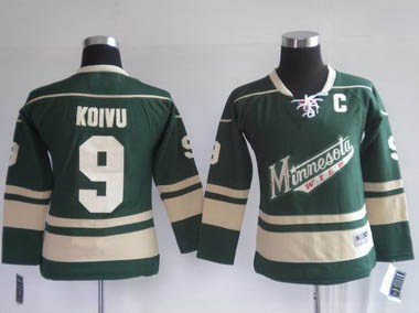 kids minnesota wild #9 koivu greed
