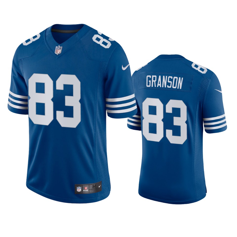 kylen granson colts royal vapor jersey 0a
