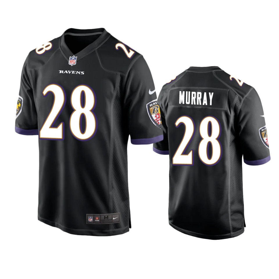 latavius murray ravens black game jersey