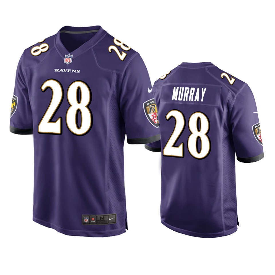 latavius murray ravens purple game jersey