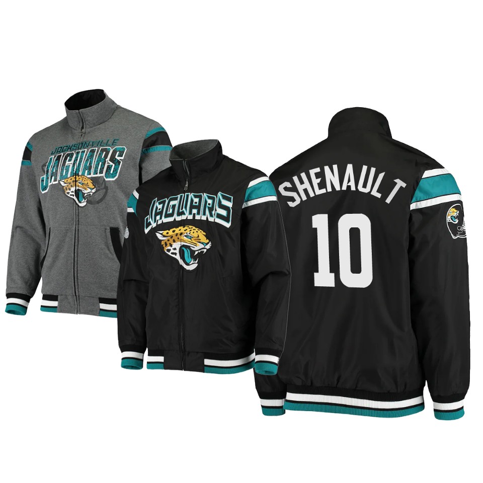 laviska shenault jaguars black charcoal offside reversible full zip jacket