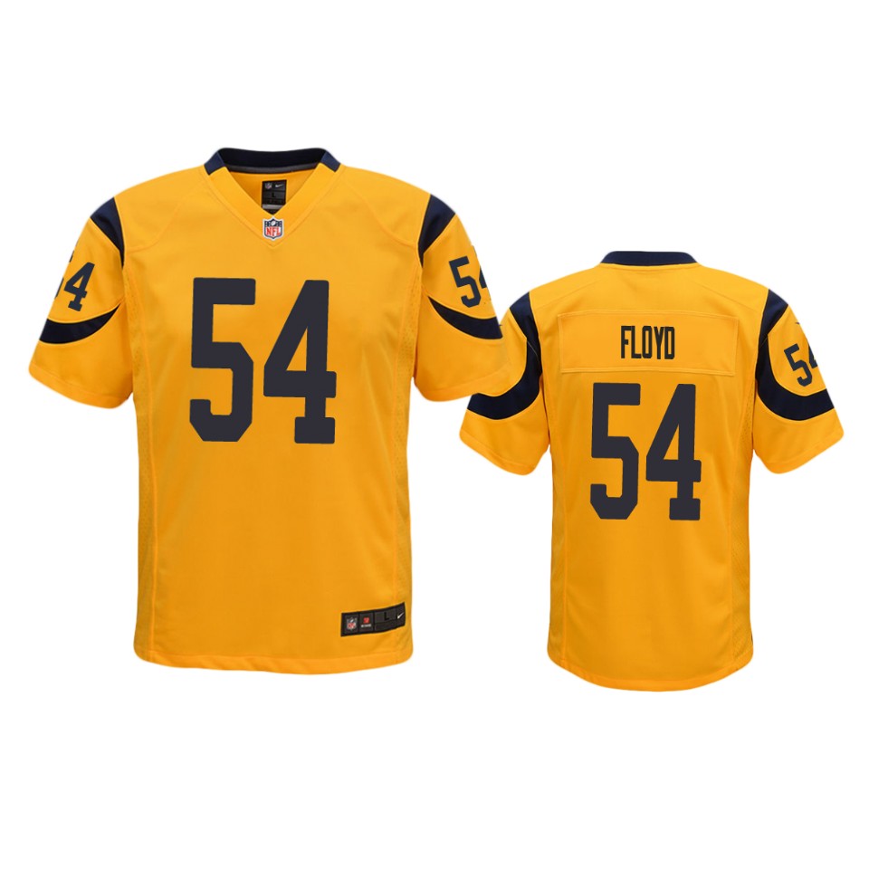 leonard floyd rams gold color rush game jersey