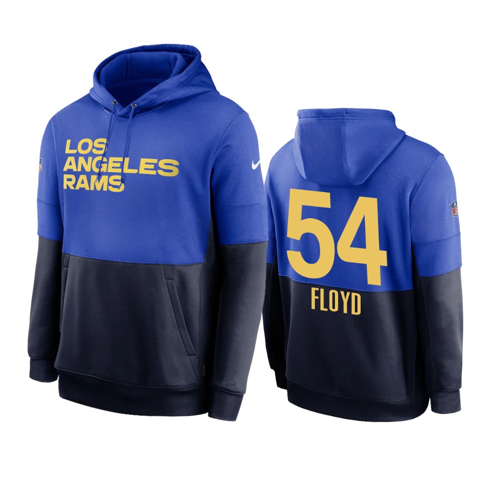 leonard floyd rams powder blue navy sideline impact lockup hoodie