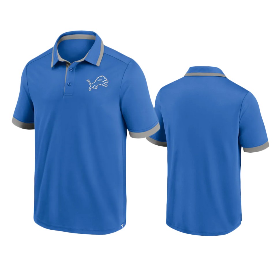 lions blue tipped polo