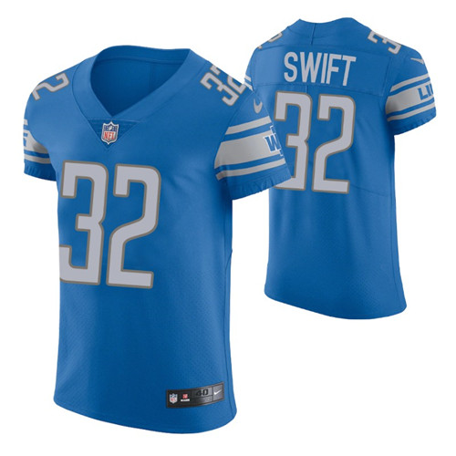 lions-blue-vapor-elite-d'andre-swift-jersey