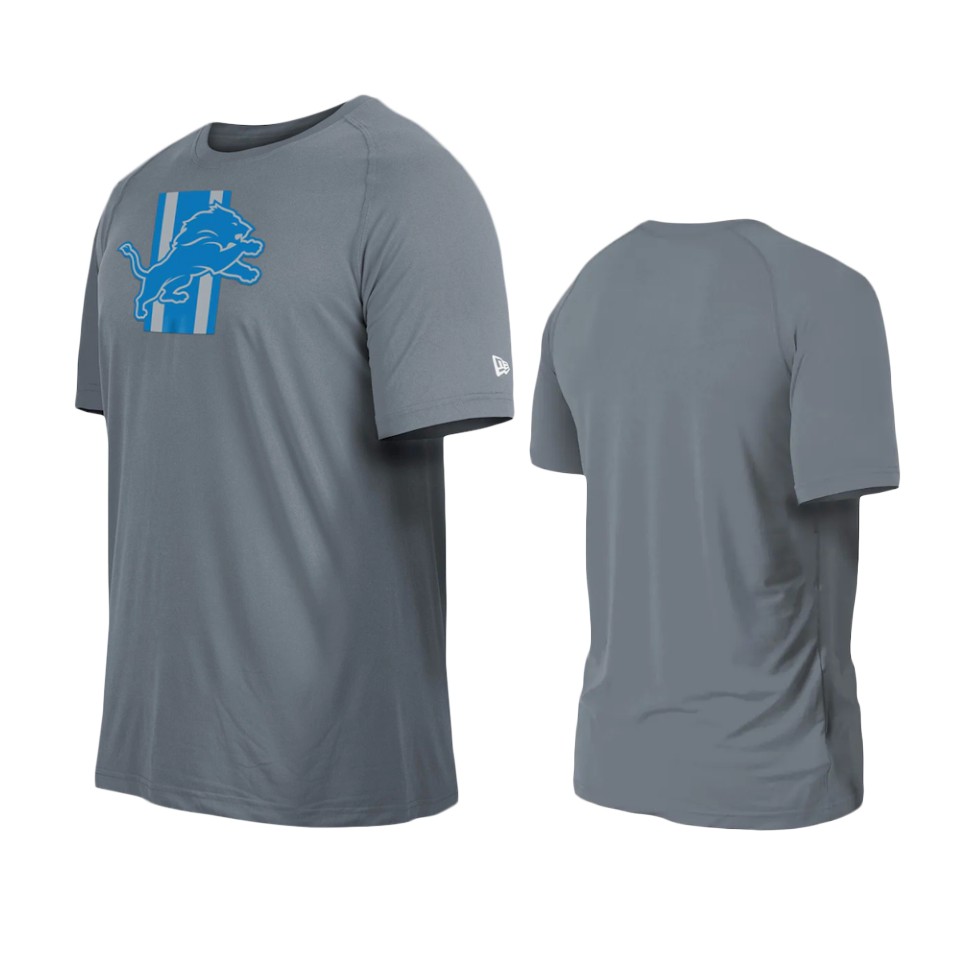 lions gray training camp raglan t shirt