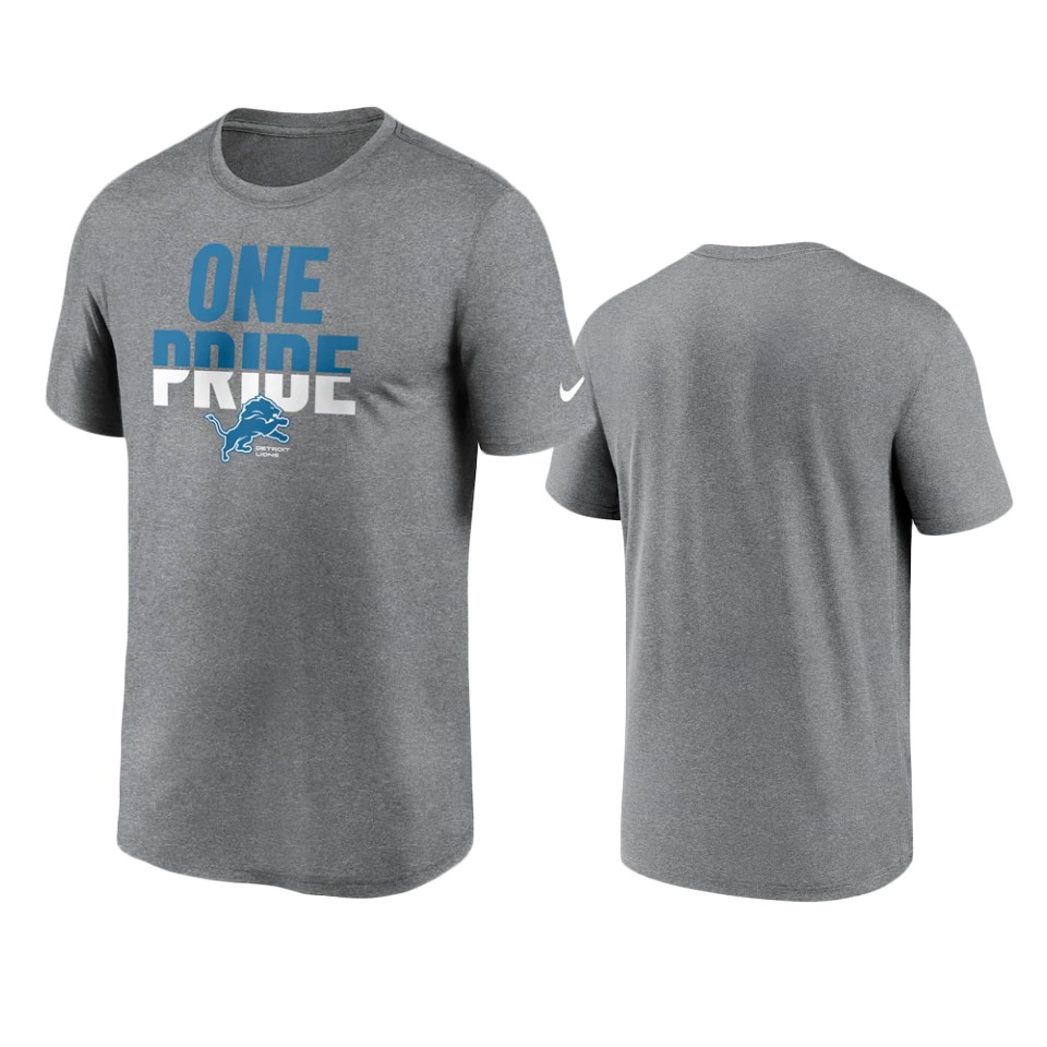 lions heathered charcoal legend local phrase performance t shirt