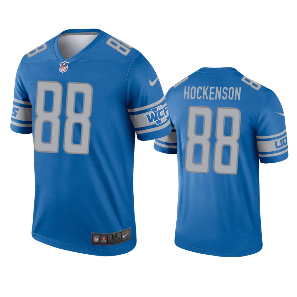 lions t.j. hockenson blue legend jersey