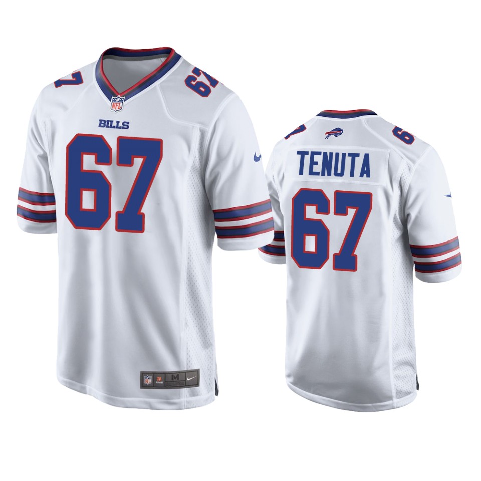 luke tenuta bills game white jersey