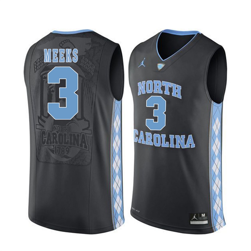 male north carolina tar heels black 3 kennedy meeks jersey