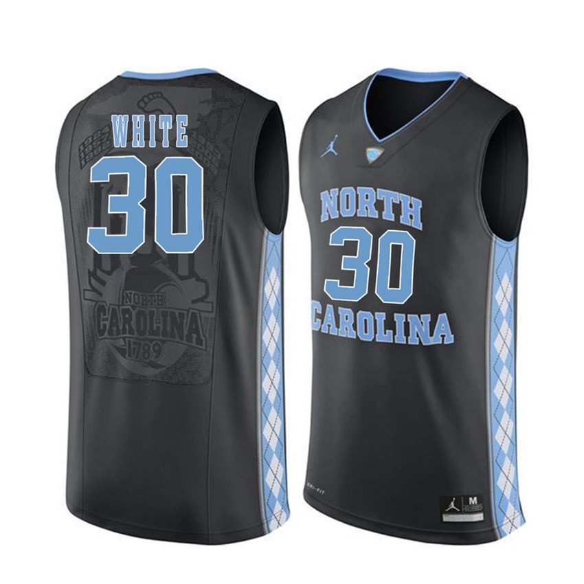 male north carolina tar heels white 30 stilman white jersey