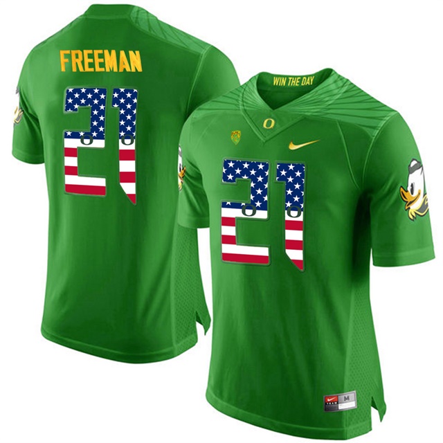 male oregon ducks 21 royce freeman green college football limited jersey
