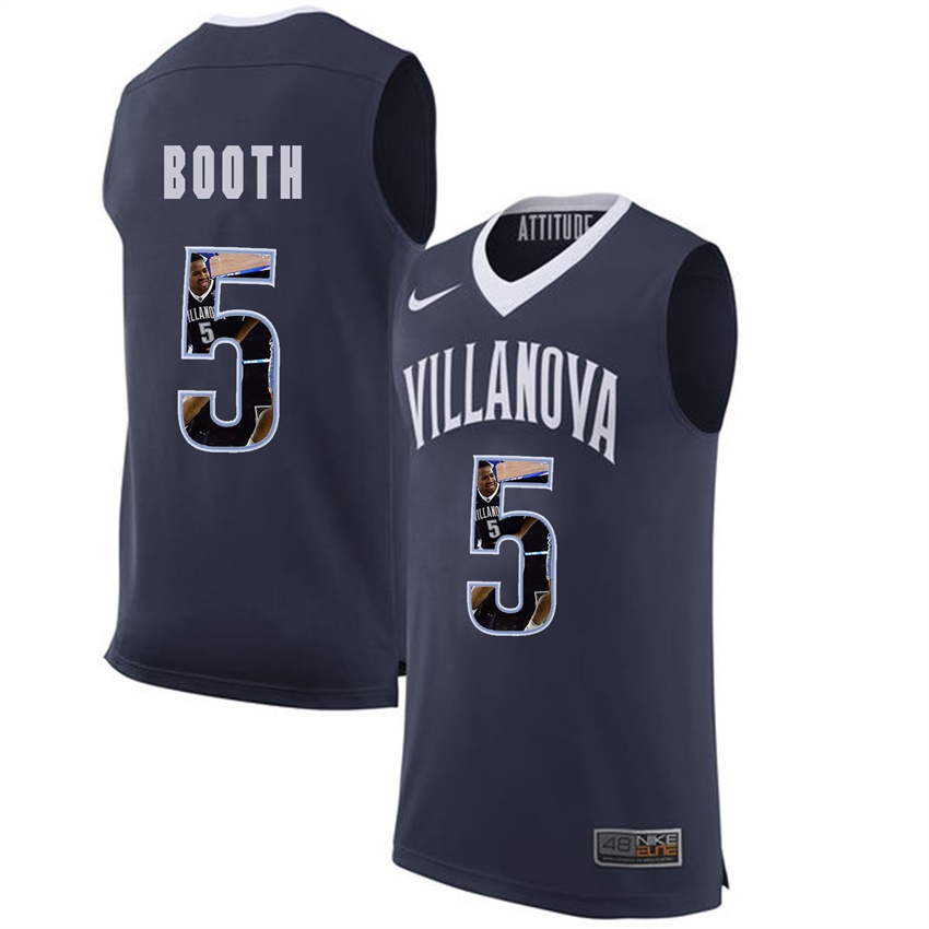male villanova wildcats navy phil booth college basketball player portrait jersey