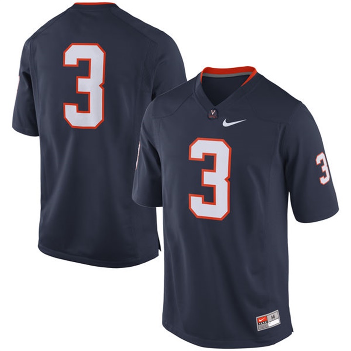 male virginia cavaliers navy 3 premier college football jersey